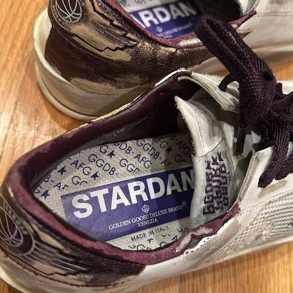 GOLDEN GOOSE STARDAN - EXCELLENT CONDITION- SIZE 37 -PURPLE AND WHITE - Picture 4 of 13